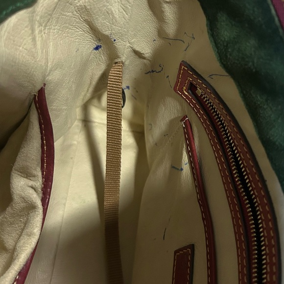 Dooney & Bourke Red Leather Hobo Bag - Picture 7 of 7